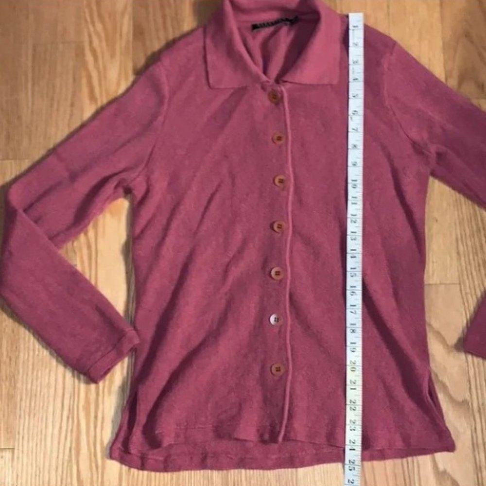 Peruvian Connection Button-Front Alpaca Shirt - M… - image 4